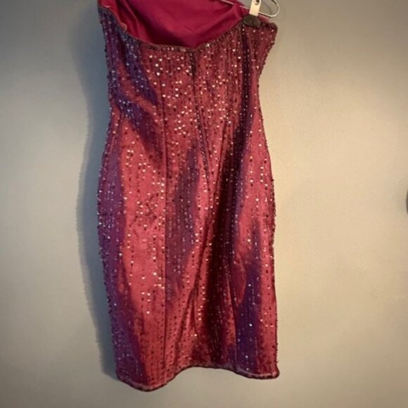 Vintage Y2K Flirt by Maggie Sottero Whimsygoth Beaded Dress - Picture 2 of 3